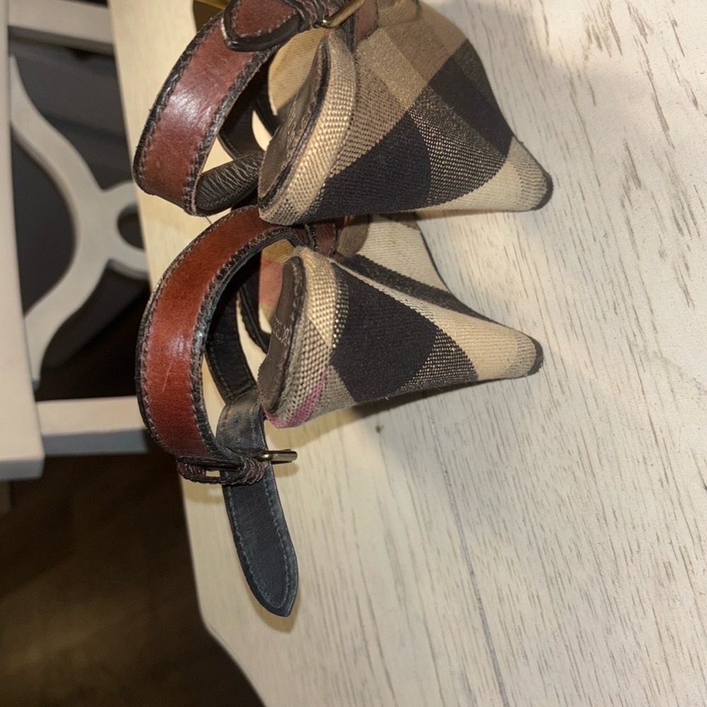 Burberry Brown and Black Women's Sandals - Picture 3 of 5